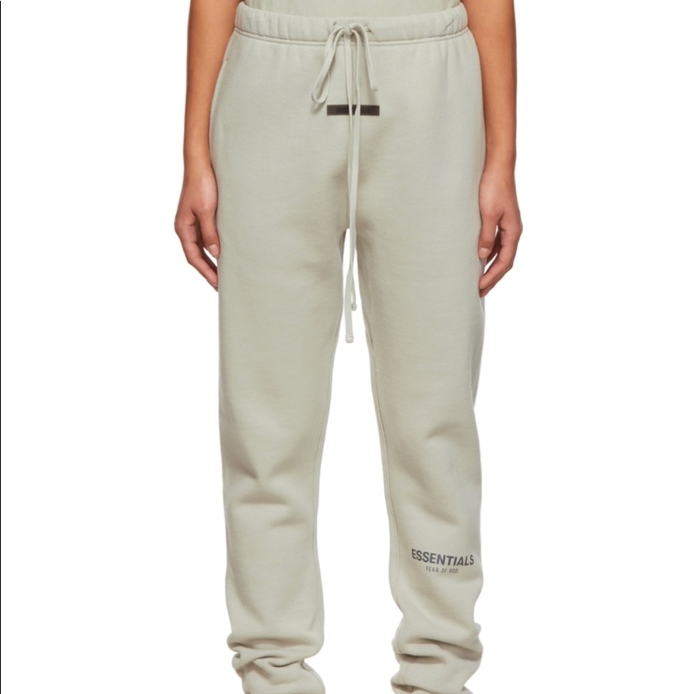 ✅ NWT Fear of God UNISEX green concrete jogger pants 100% auth receipt avail